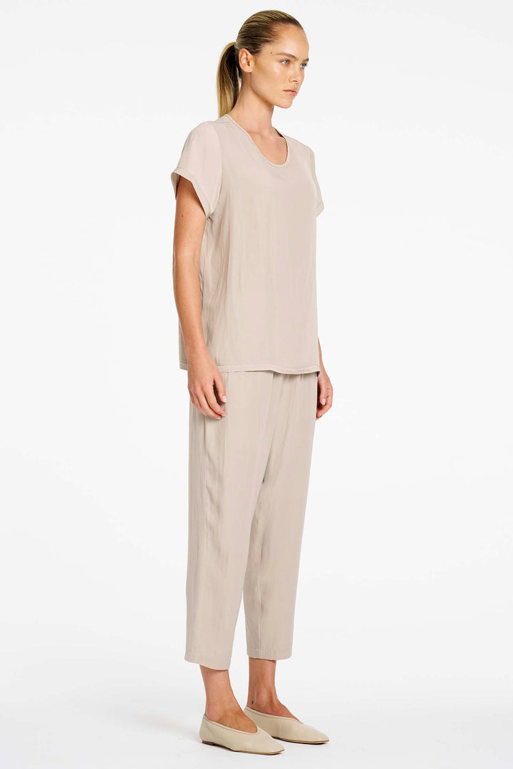 Soft Zip Pant in Hay