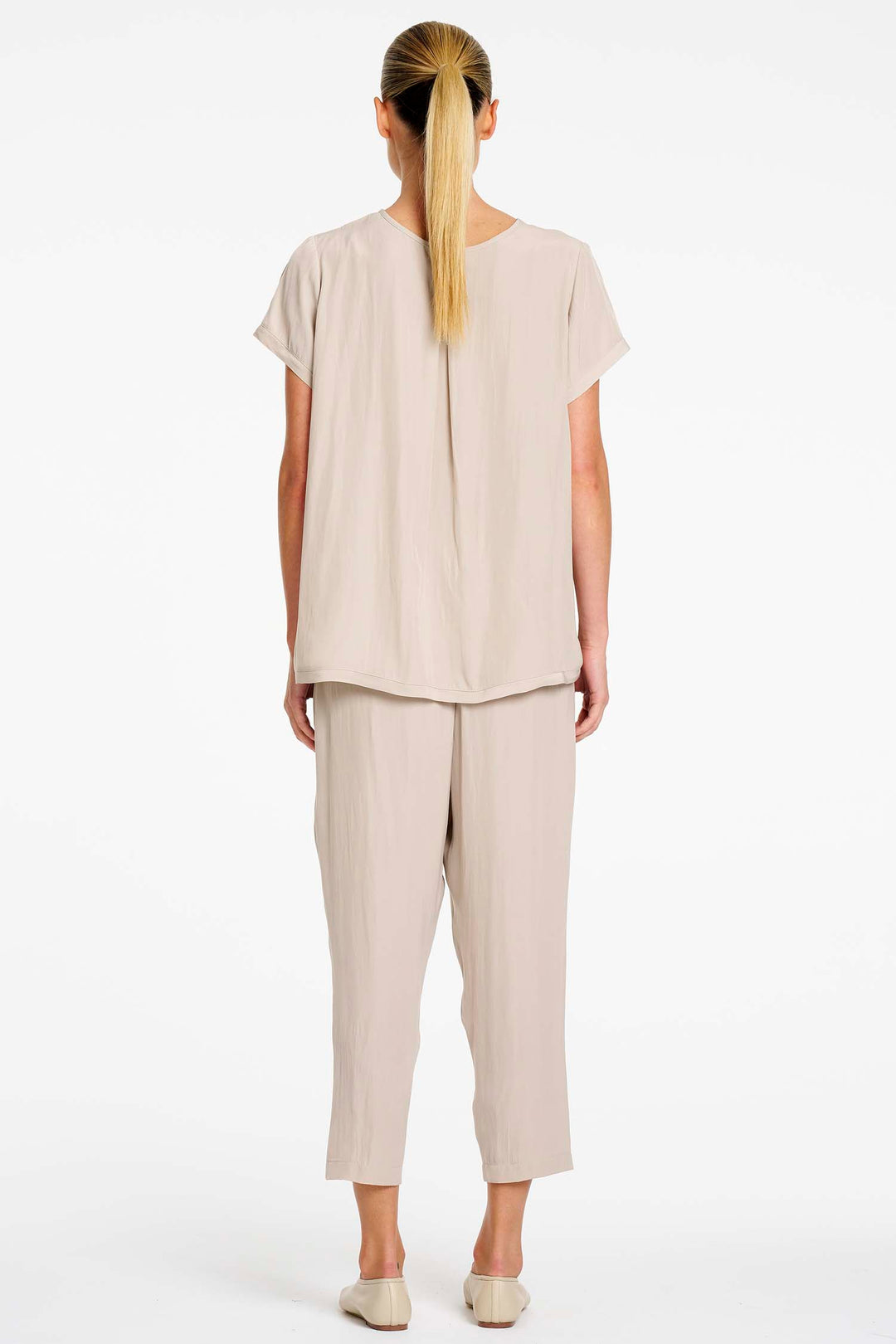 Soft Zip Pant in Hay