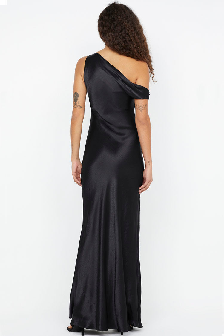 Sol One-Shoulder Aysm Dress