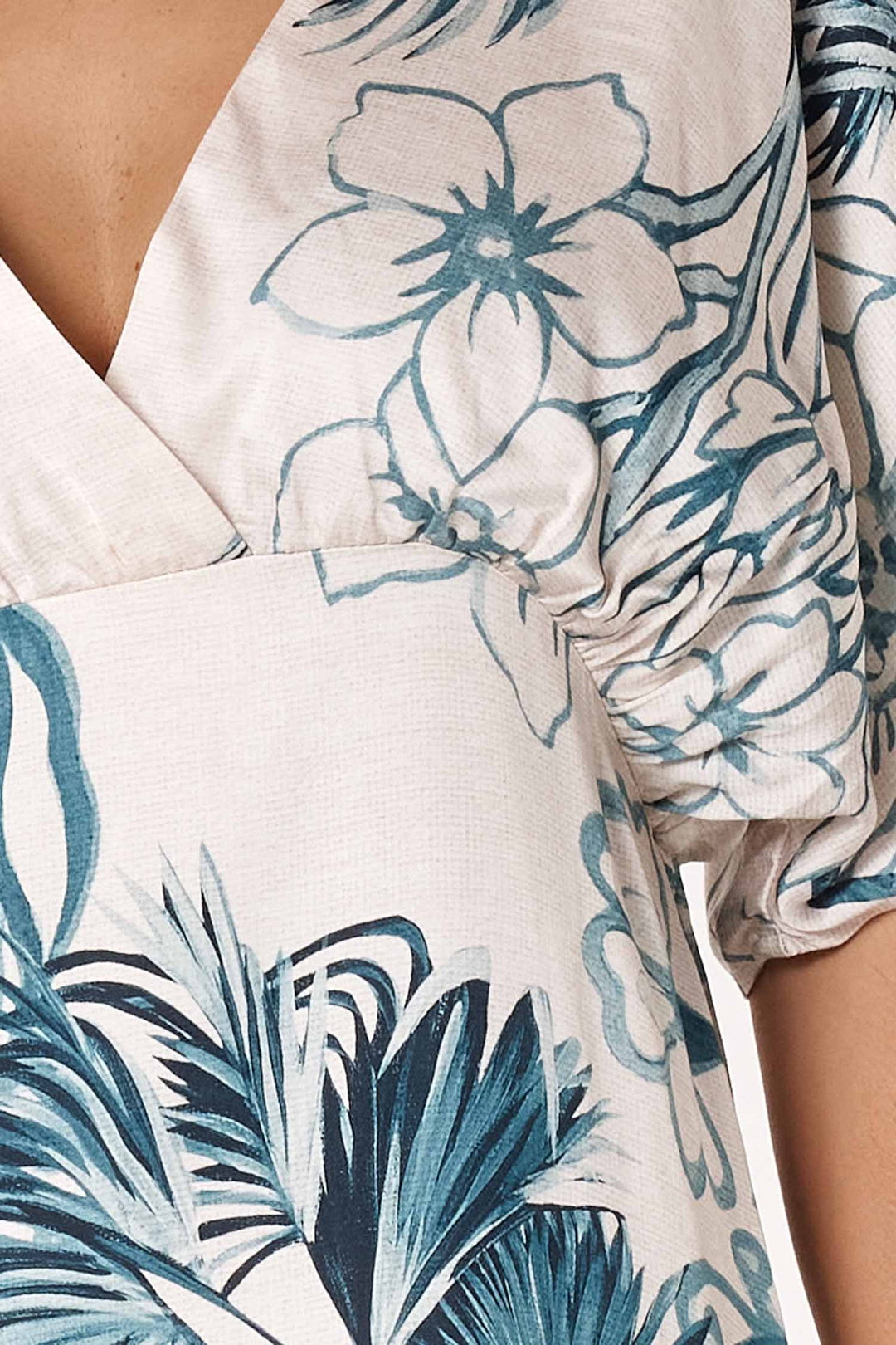 Solstice Palm Midi Dress in Palm