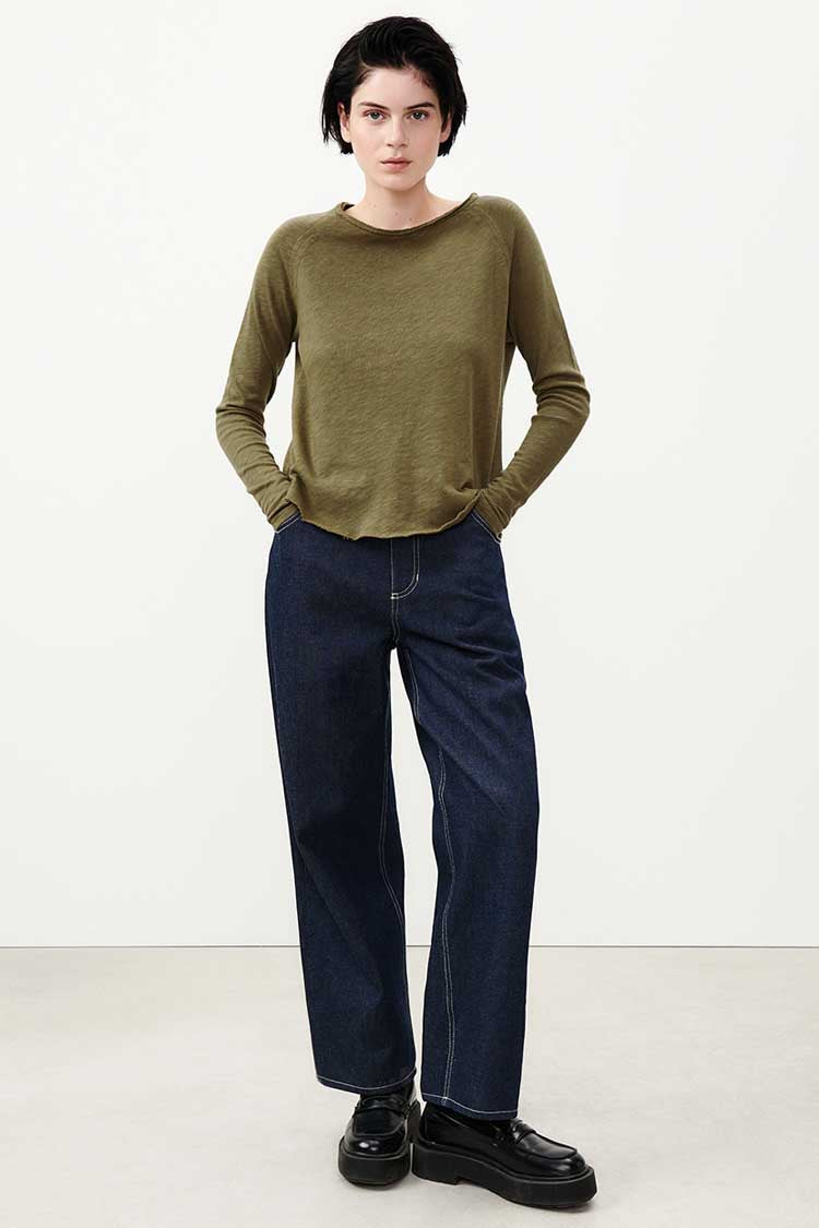 Sonoma B-Neck LS T-Shirt in Vintage Bush