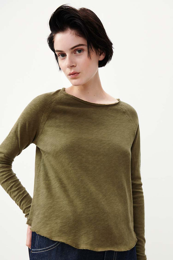 Sonoma B-Neck LS T-Shirt in Vintage Bush