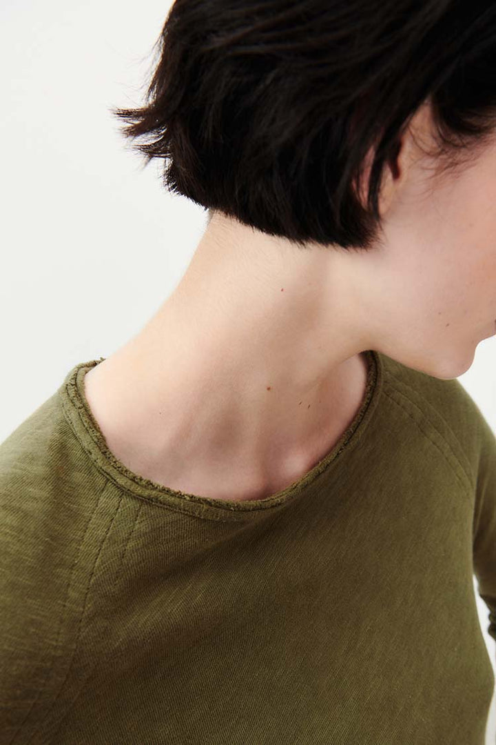 Sonoma B-Neck LS T-Shirt in Vintage Bush