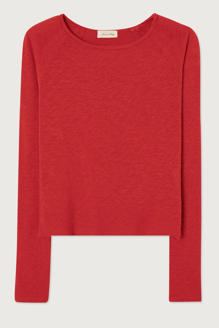 Sonoma B-neck LS T-shirt in Passion
