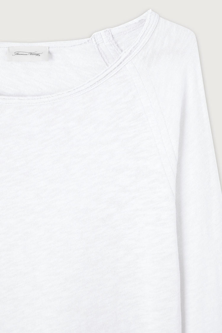 Sonoma B-neck LS T-shirt in White