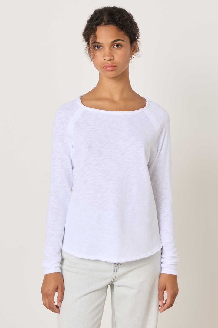 Sonoma B-Neck L/S Tee in White