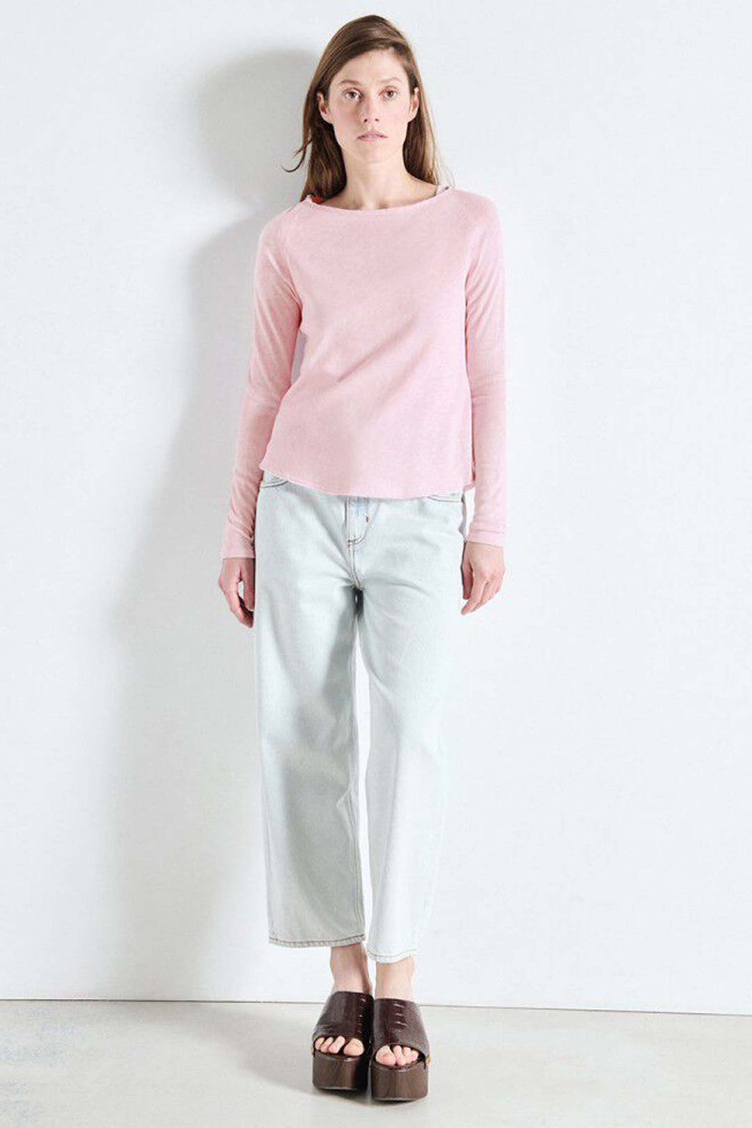 Sonoma B-Neck L/S Tee in Vintage Marshmellow