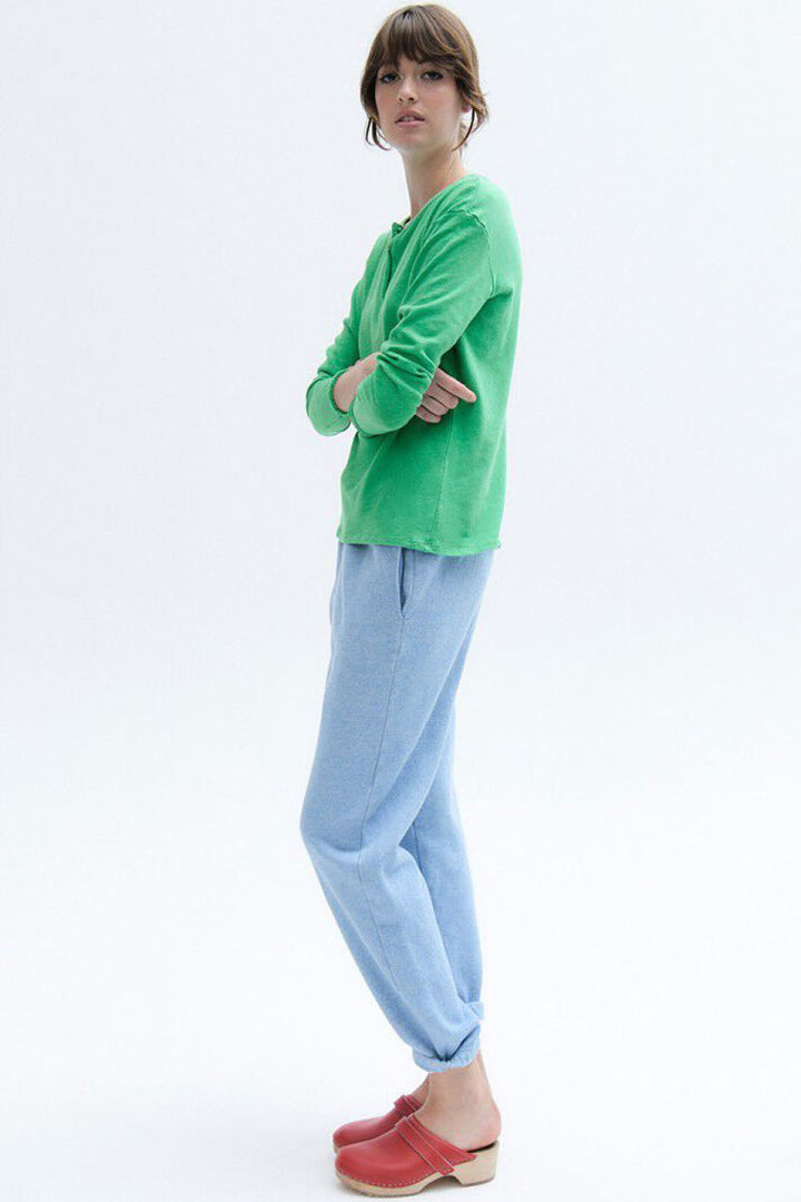 Sonoma Henley Neck LS T-shirt  in Menthol
