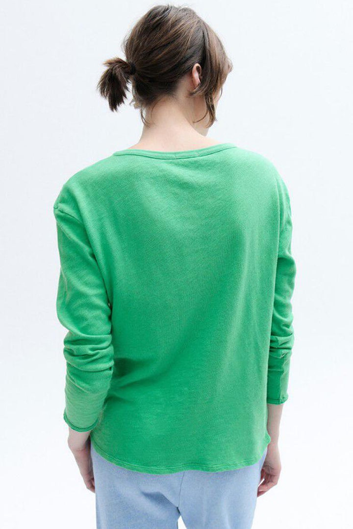 Sonoma Henley Neck LS T-shirt  in Menthol