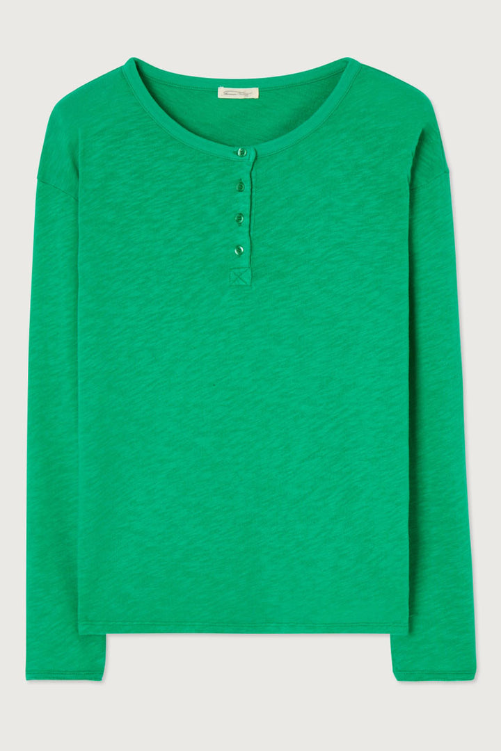 Sonoma Henley Neck LS T-shirt  in Menthol