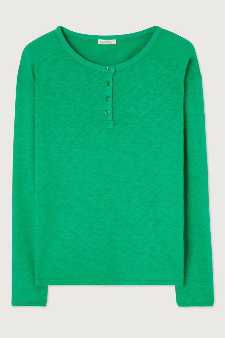 Sonoma Henley Neck LS T-shirt  in Menthol