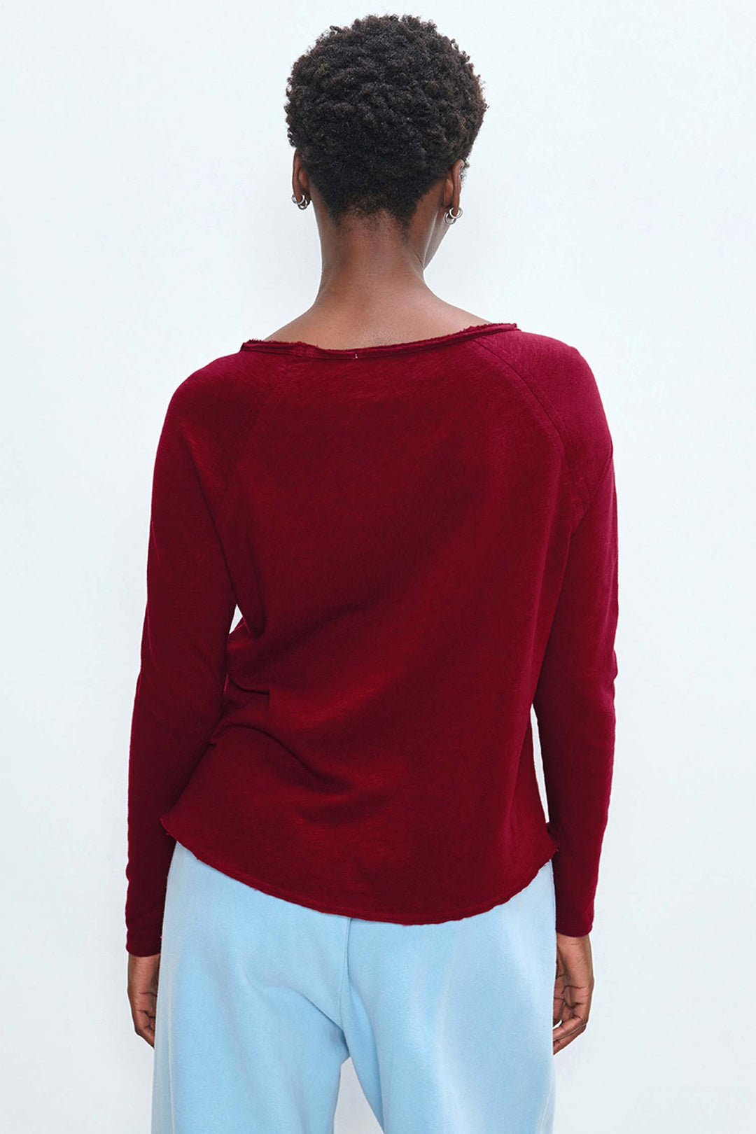 Sonoma B-Neck LS T-Shirt in Cherry Tree