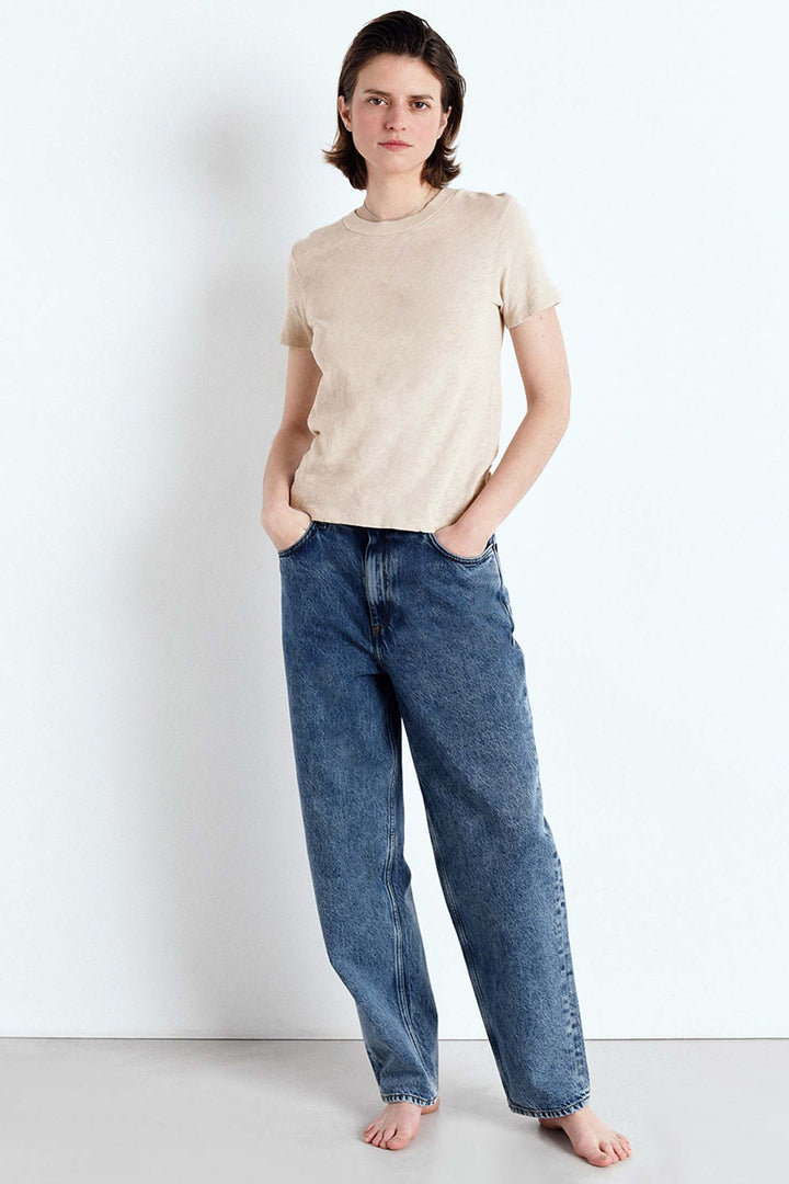 Sonoma R-Neck SS T-Shirt in Vintage Mastic