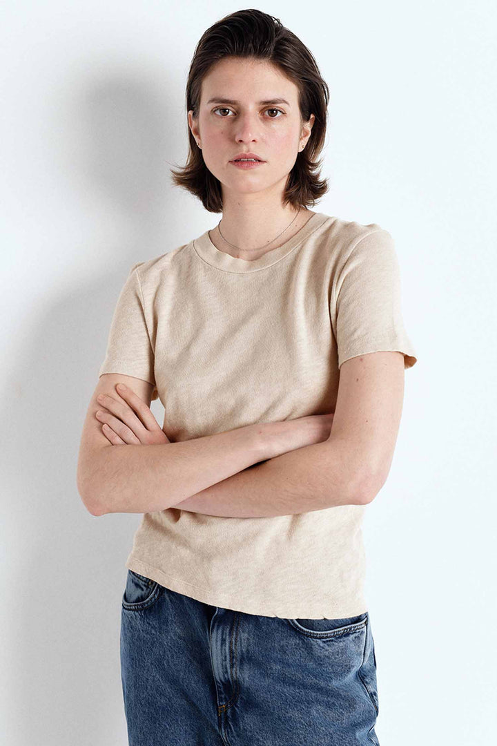 Sonoma R-Neck SS T-Shirt in Vintage Mastic