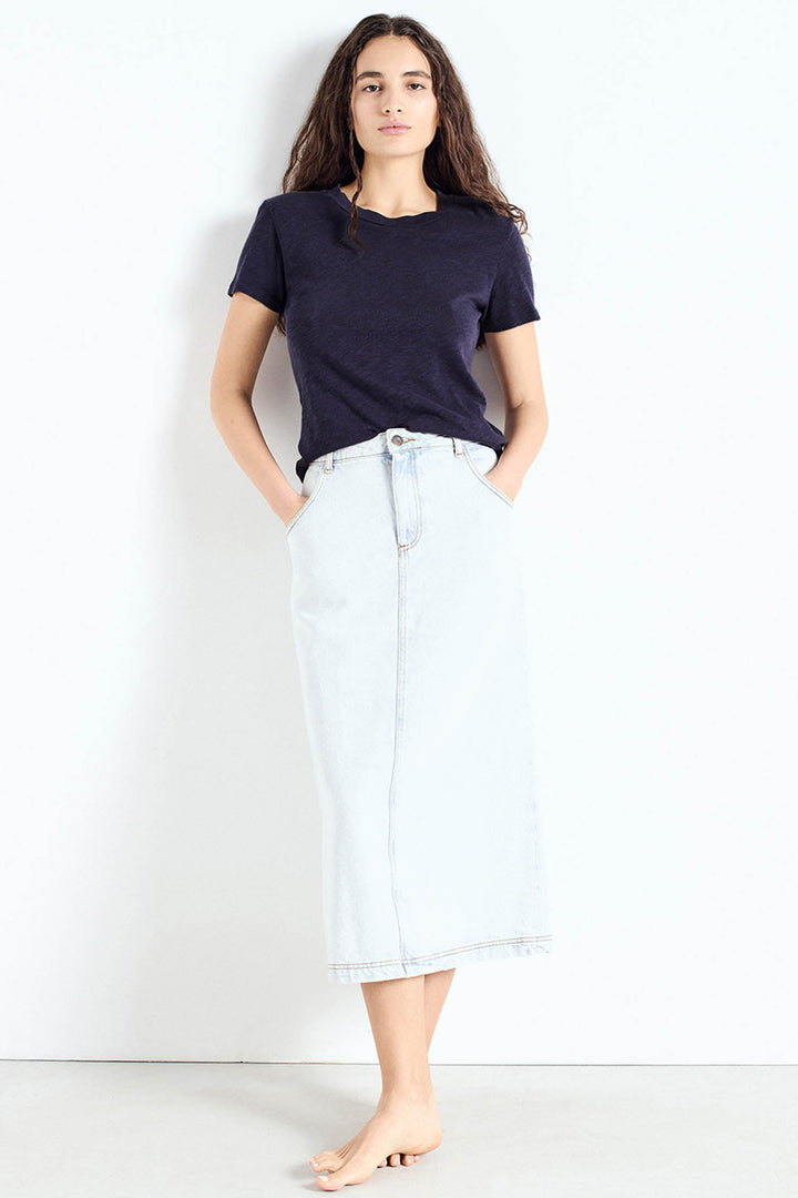 Sonoma R-Neck SS T-Shirt in Vintage Navy Blue