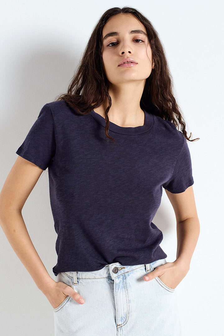 Sonoma R-Neck SS T-Shirt in Vintage Navy Blue