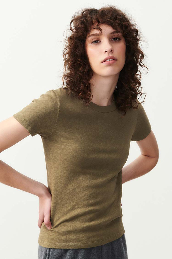 Sonoma Round Neck SS T-Shirt in Vintage Bush