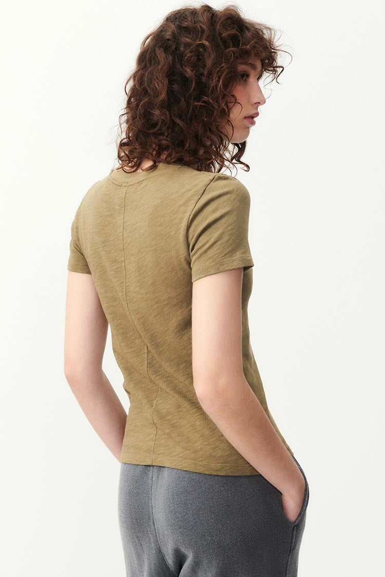 Sonoma Round Neck SS T-Shirt in Vintage Bush