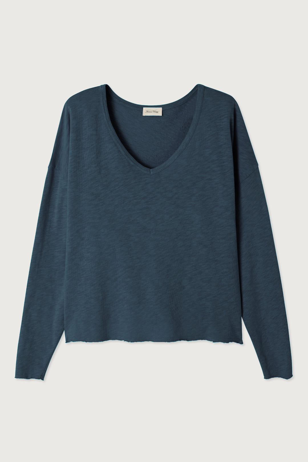 Sonoma V-Neck LS T-Shirt in Vintage Navy Blue