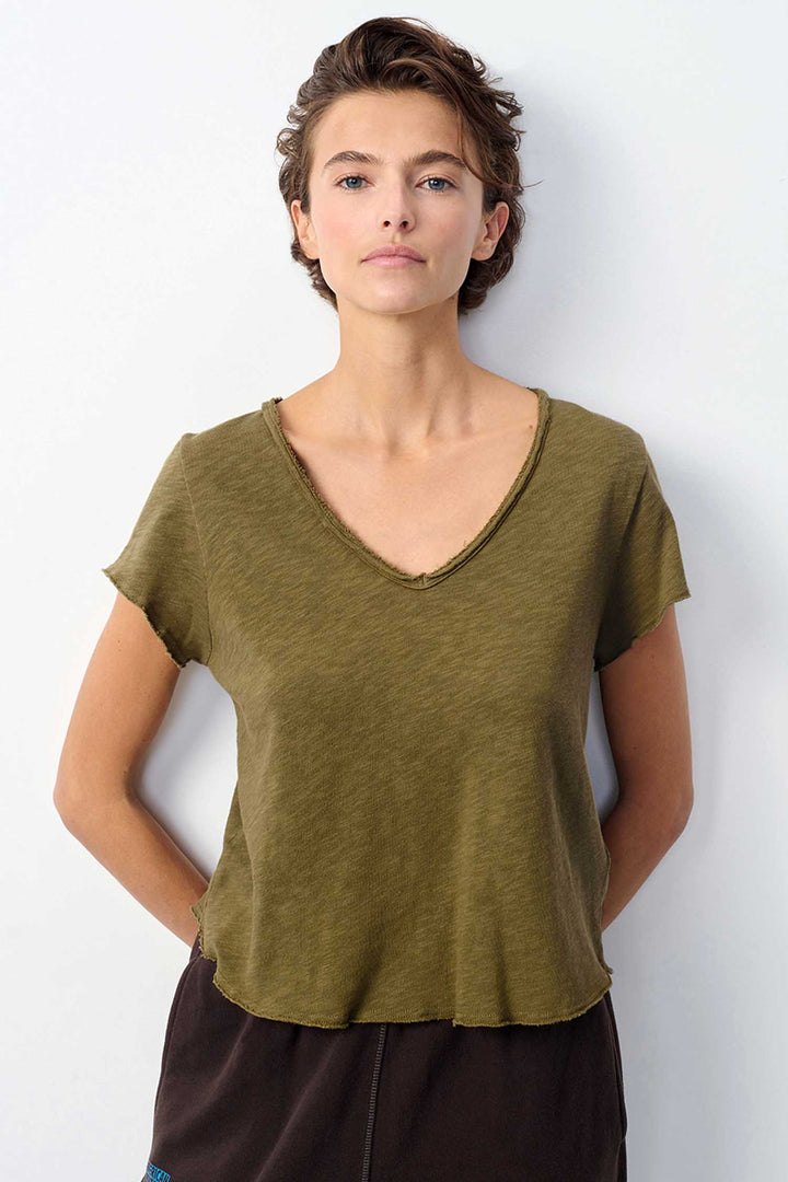 Sonoma V-Neck SS T-Shirt in Vintage Bush