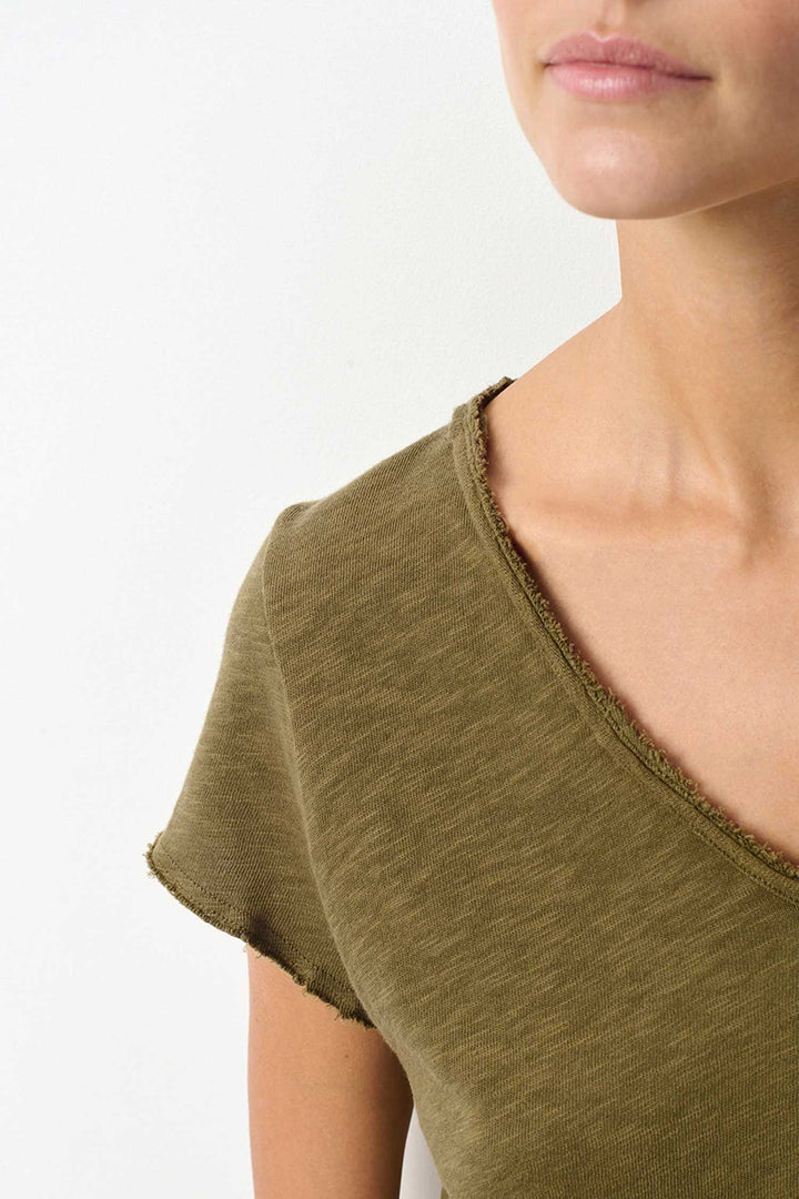 Sonoma V-Neck SS T-Shirt in Vintage Bush