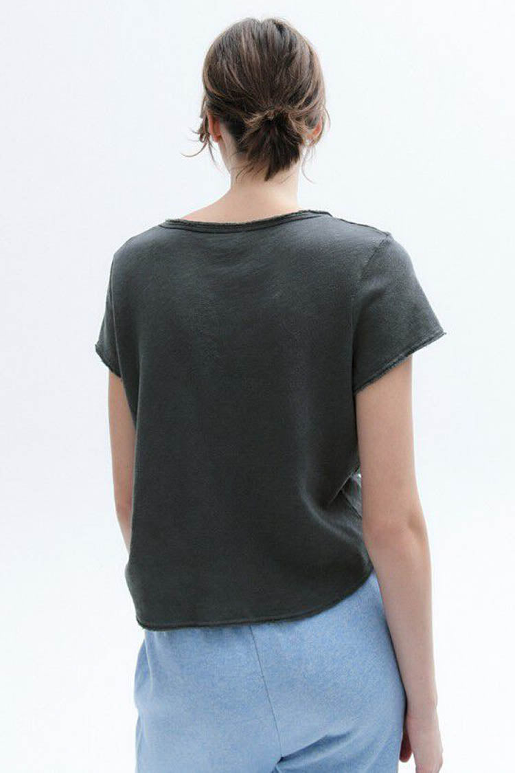 Sonoma V-neck SS Tee in Shadow