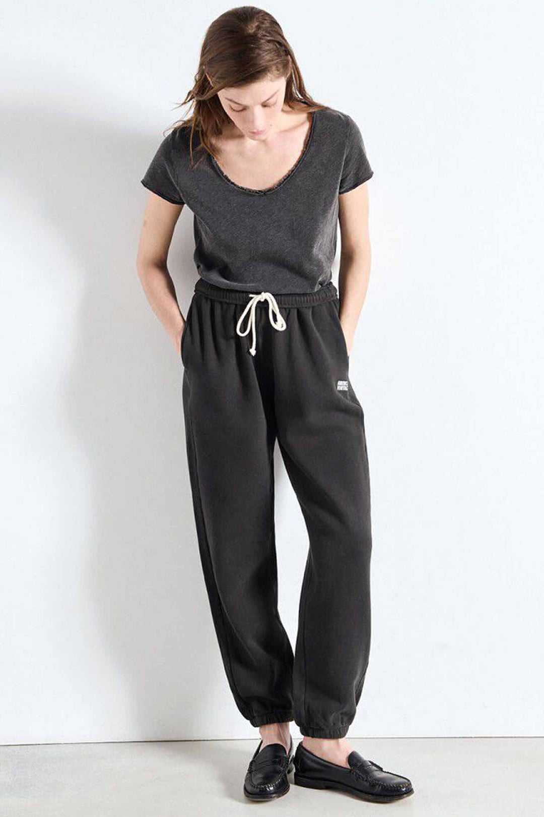 Sonoma V-neck SS T-shirt in Vintage Black