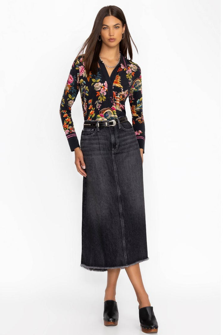 Soundbath Janie Fav Split Front Collared Shirt