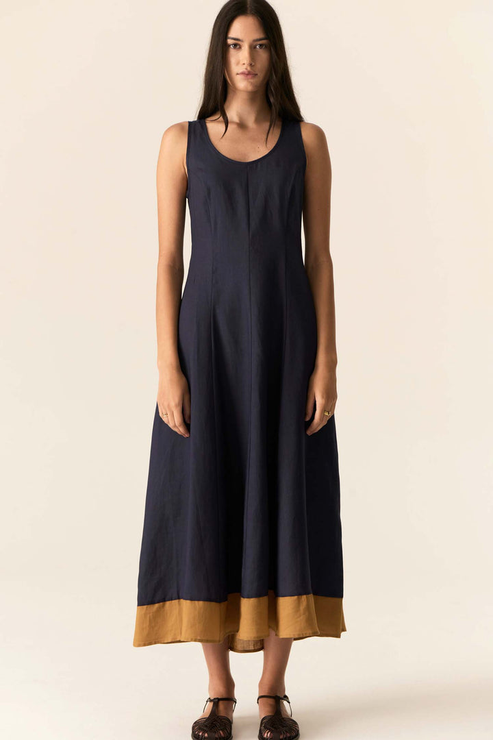 Speck Dress in Ink Ginger
