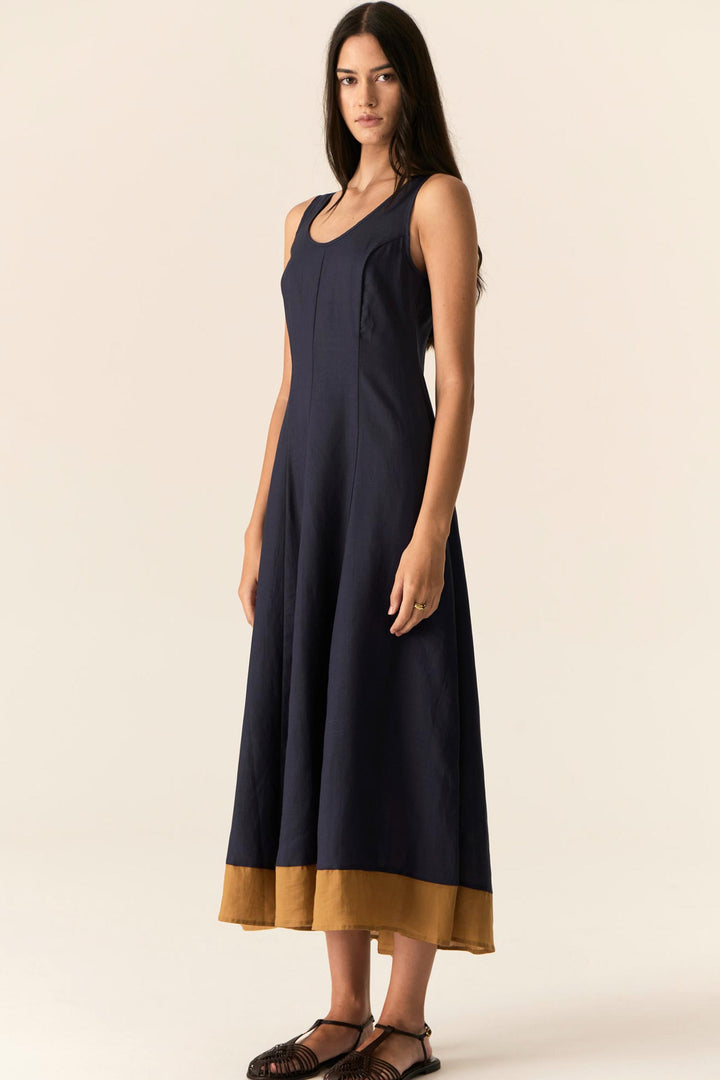 Speck Dress in Ink Ginger