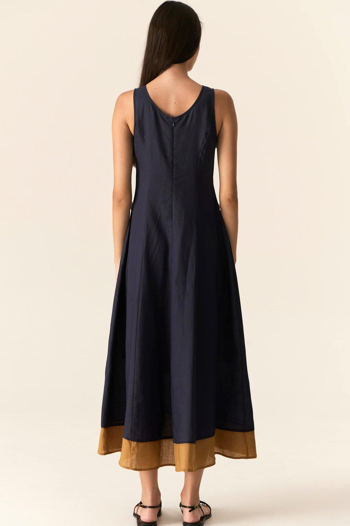 Speck Dress in Ink Ginger