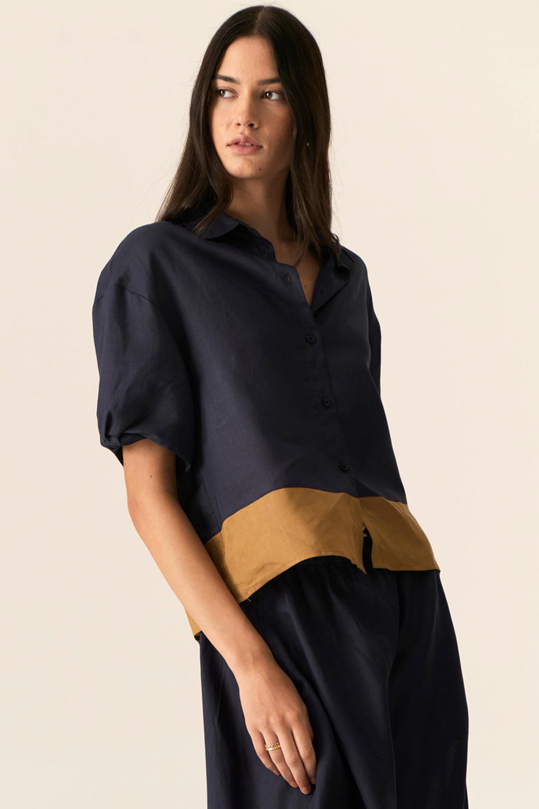 Speck Shirt in Ink Ginger
