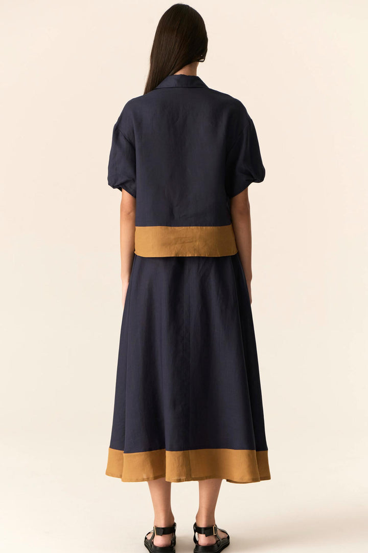 Speck Shirt in Ink Ginger