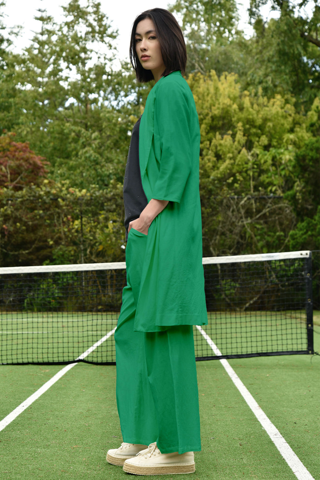 Star Duster Coat in Green
