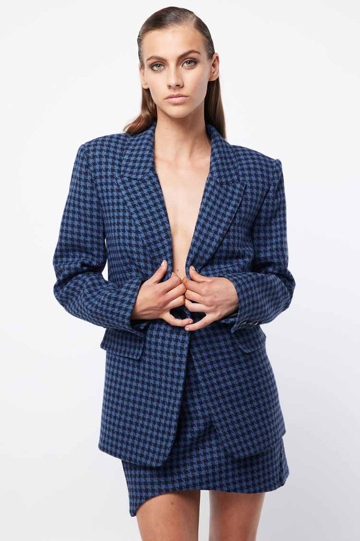 Static Houndstooth Blazer
