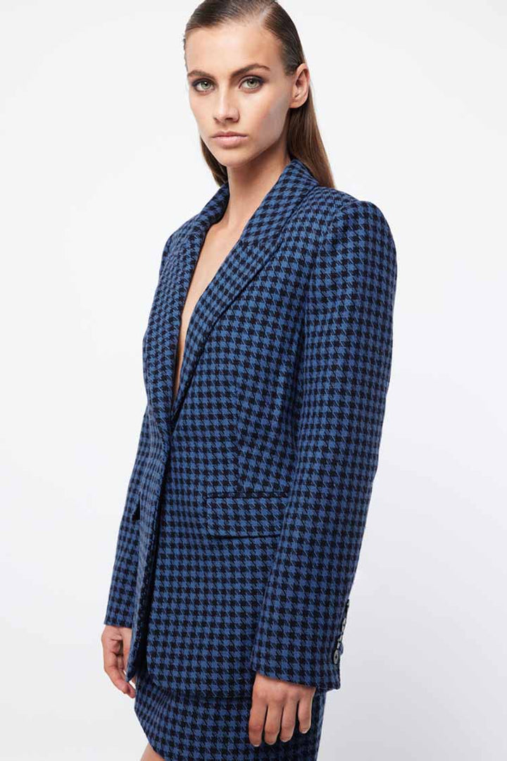 Static Houndstooth Blazer