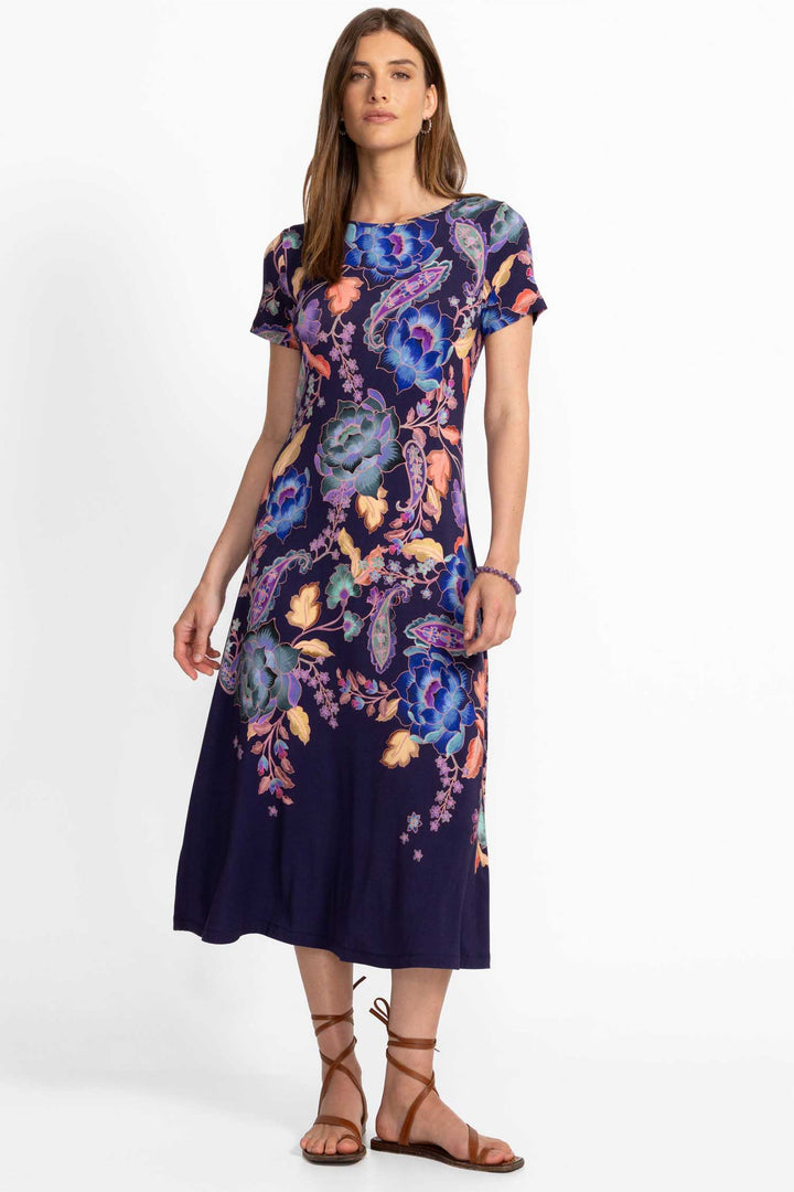 Stevies Garden Janie Fav Boatneck Cap Sleeve Dress