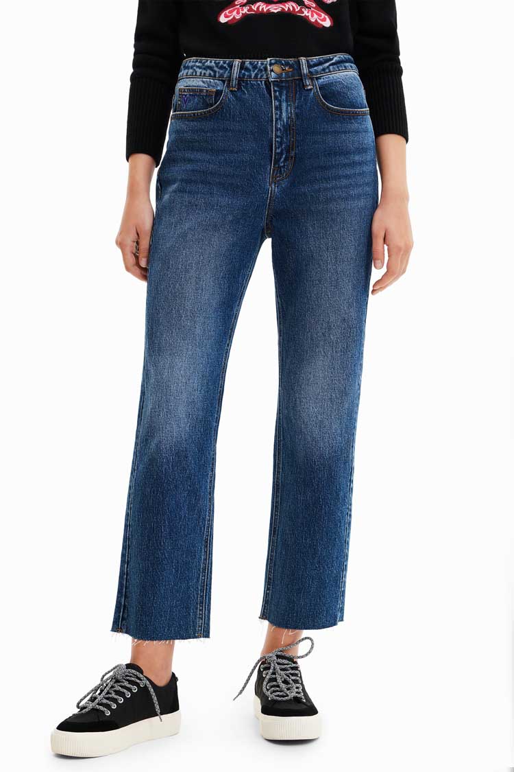 Straight-cut Cropped Jeans | FINAL SALE