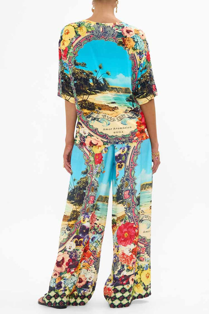 Straight Leg Pant in Bathing Bombshell