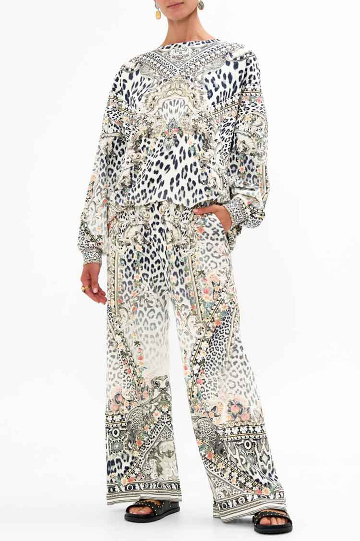 Straight Leg Track Pant in Marble Heaven