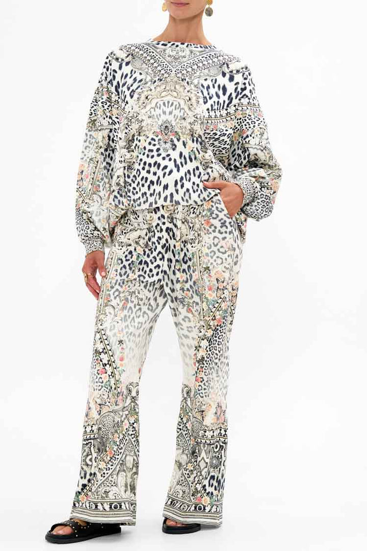 Straight Leg Track Pant in Marble Heaven