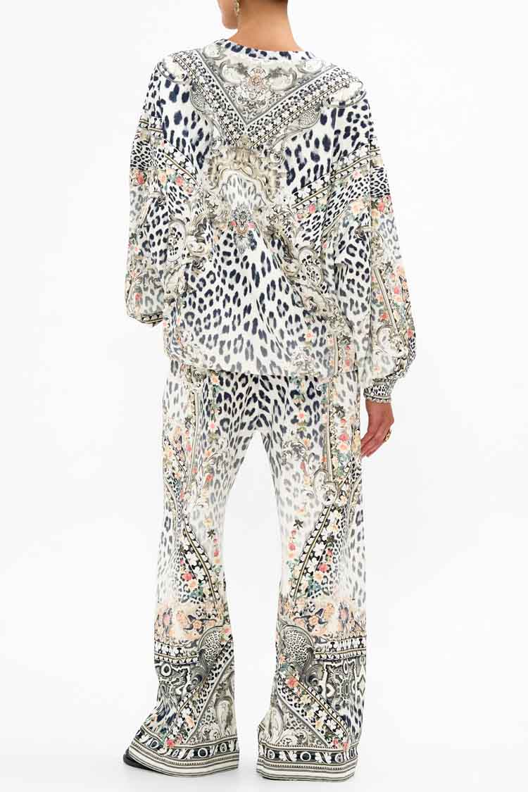 Straight Leg Track Pant in Marble Heaven