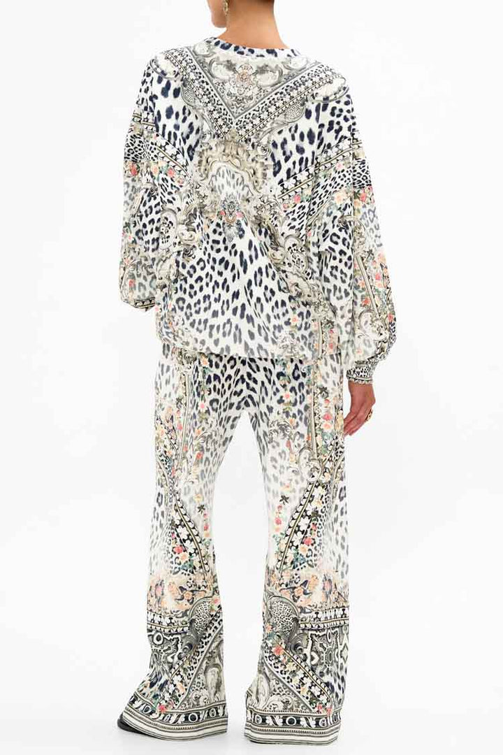 Straight Leg Track Pant in Marble Heaven