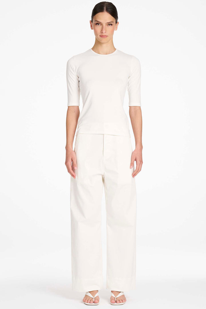 Straight Pant in Ivory