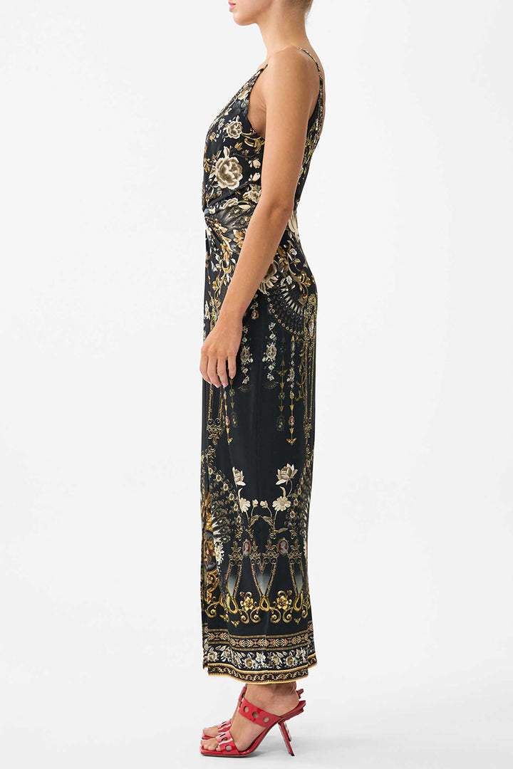 Strappy Dress with Twist Front in Flamenco Folklore