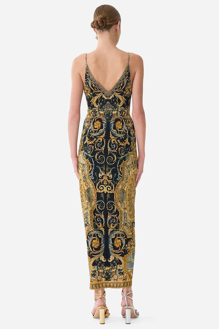 Strappy Dress in Twist Front in Museum Memoirs