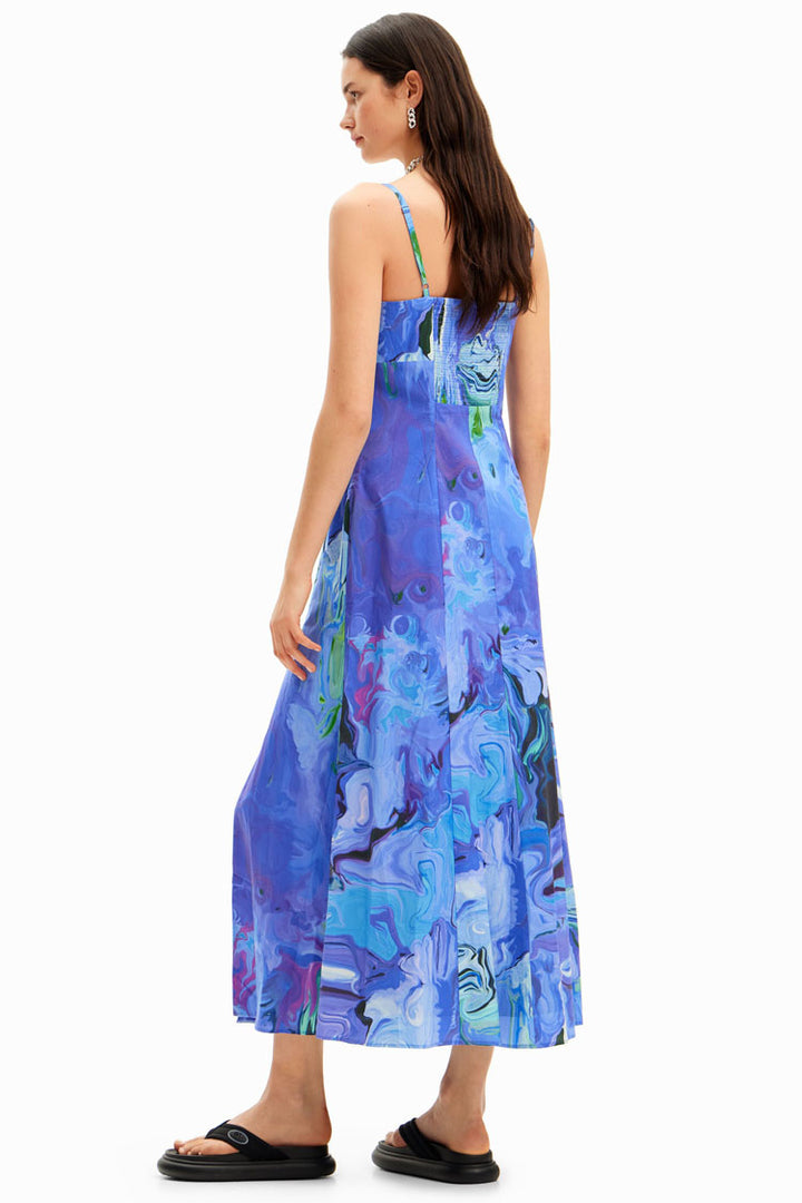 Strappy Marbled Midi Dress | FINAL SALE