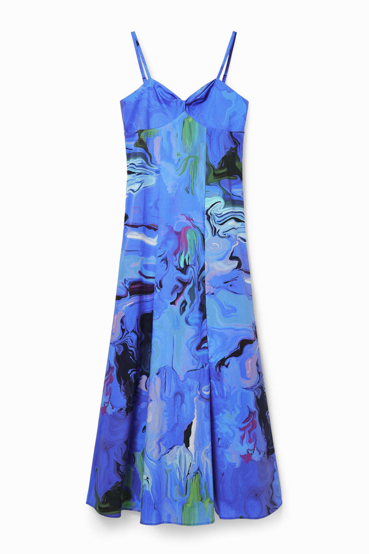 Strappy Marbled Midi Dress | FINAL SALE