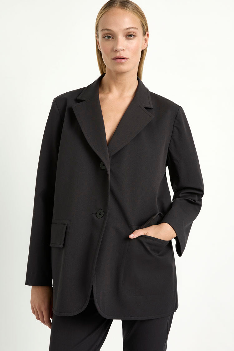 Stretch Blazer in Black