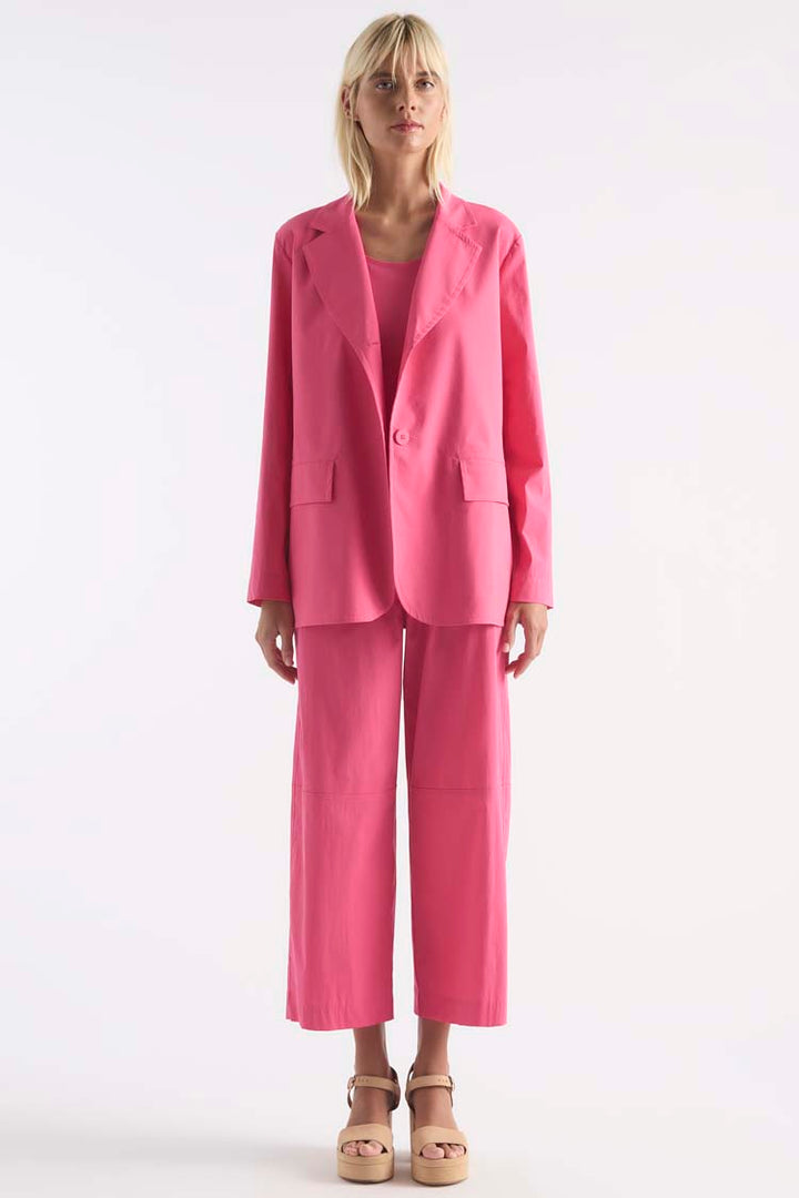 Stretch Blazer in Hibiscus